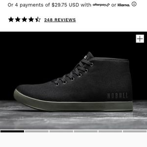 NOBULL BLACK IVY CANVAS MID TRAINER
